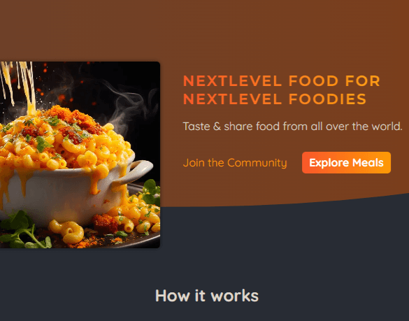 Nextlevel Foodies Website Image